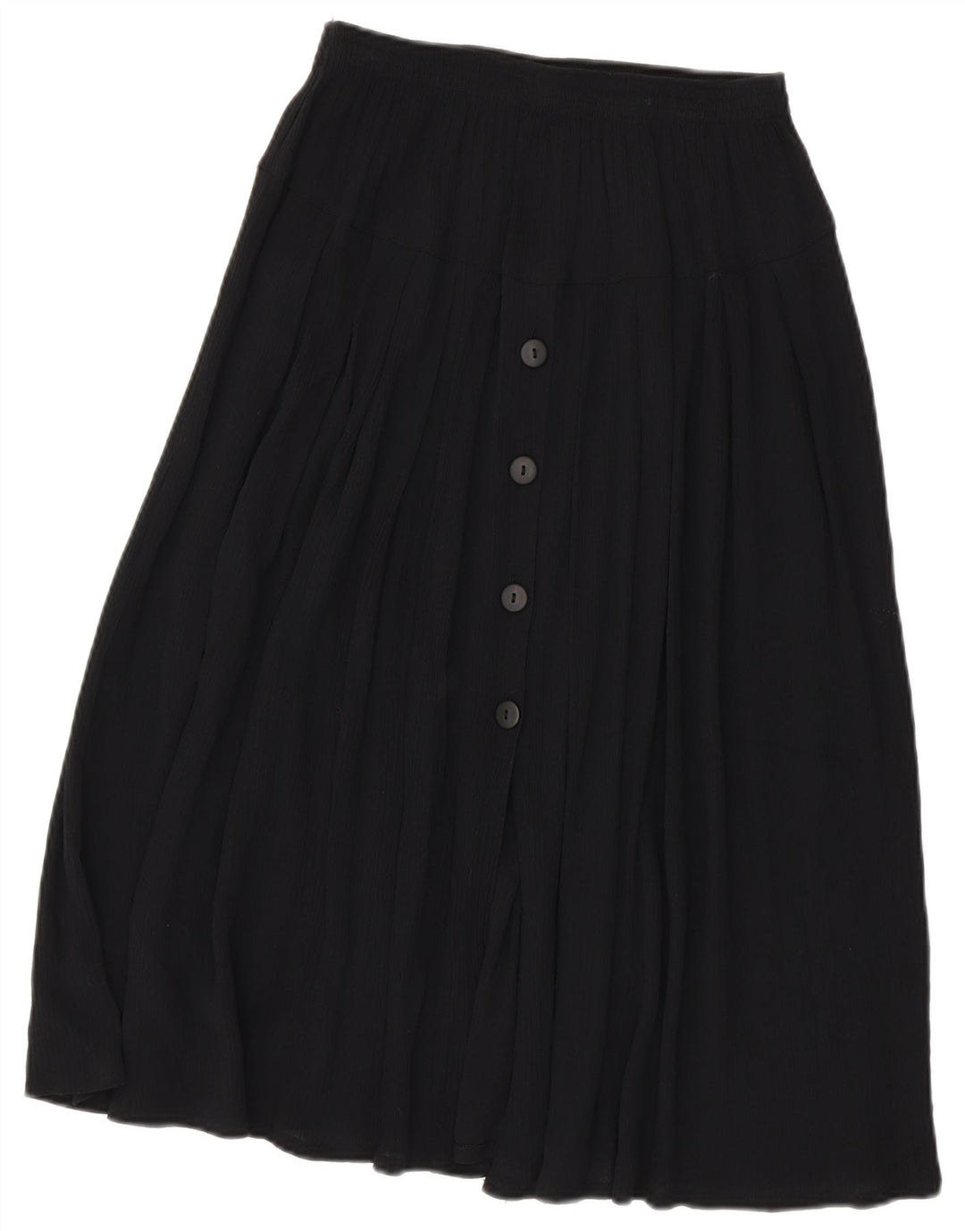 Fustă A-Line Vintage pentru femei W32 Viscoză Neagră