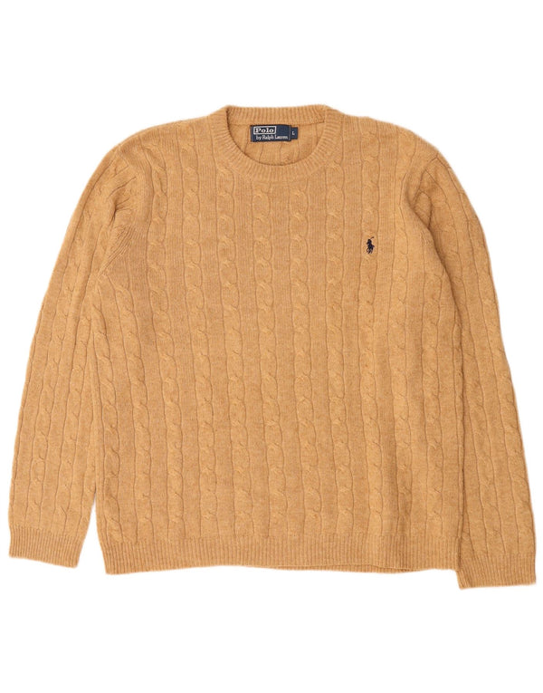 Pulover Polo Ralph Lauren pentru bărbați, cu gât crew, maro mare