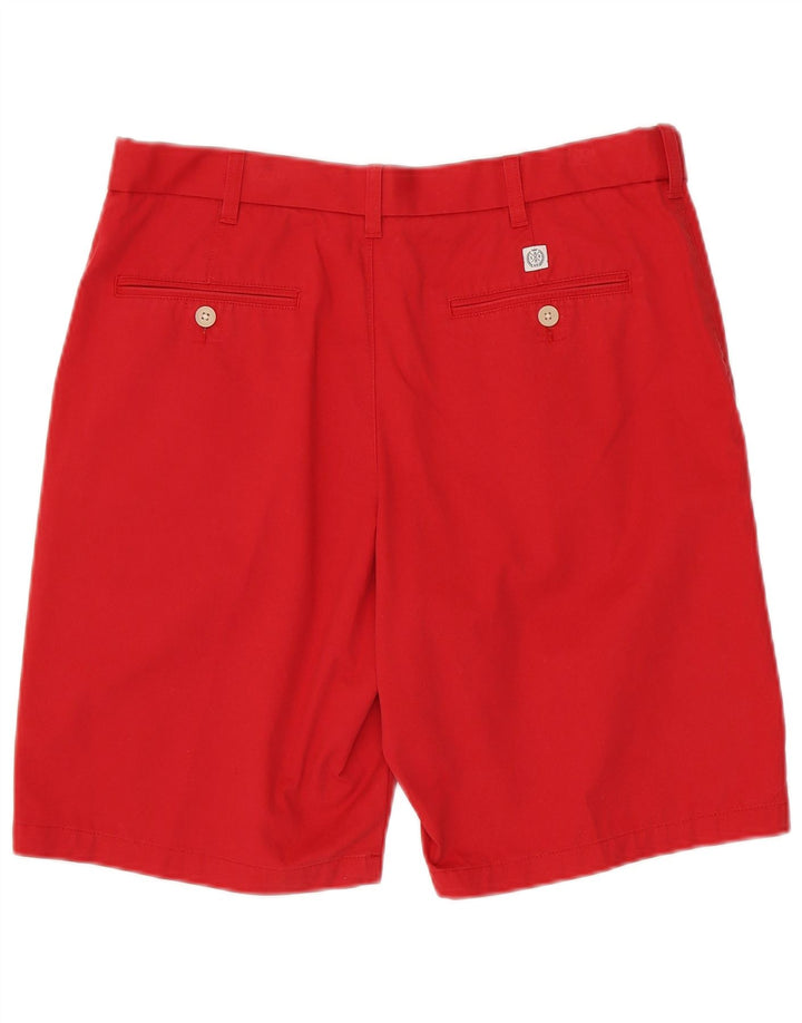 Pantaloni scurți chino pentru bărbați Marks & Spencer W34, bumbac roșu mare