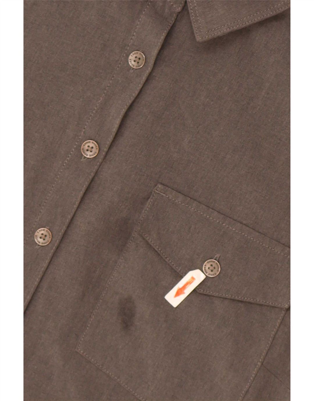 Rochie cămașă cu pulover fără mâneci pentru femei Eddie Bauer UK 18 XL poliester gri