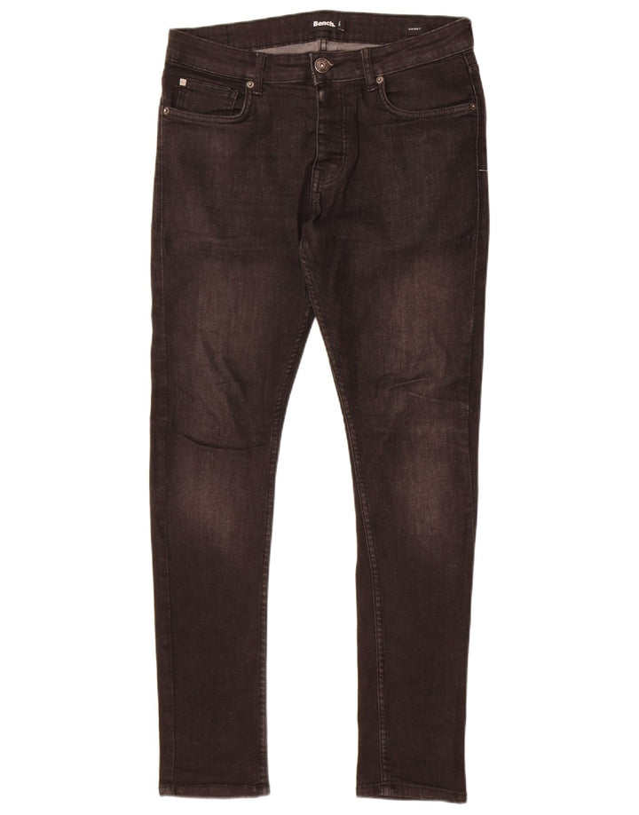 Bench Jeans skinny pentru bărbați W32 L32 bumbac negru