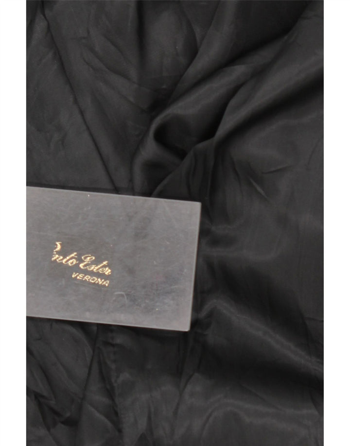 Jacheta de piele intoarsa pentru femei VINTAGE UK 14 Large Black