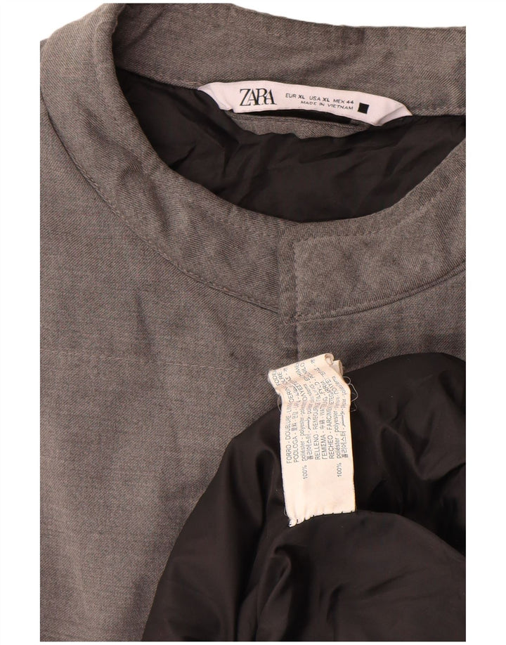 Gilet căptușit pentru bărbați Zara UK 42 XL poliester gri