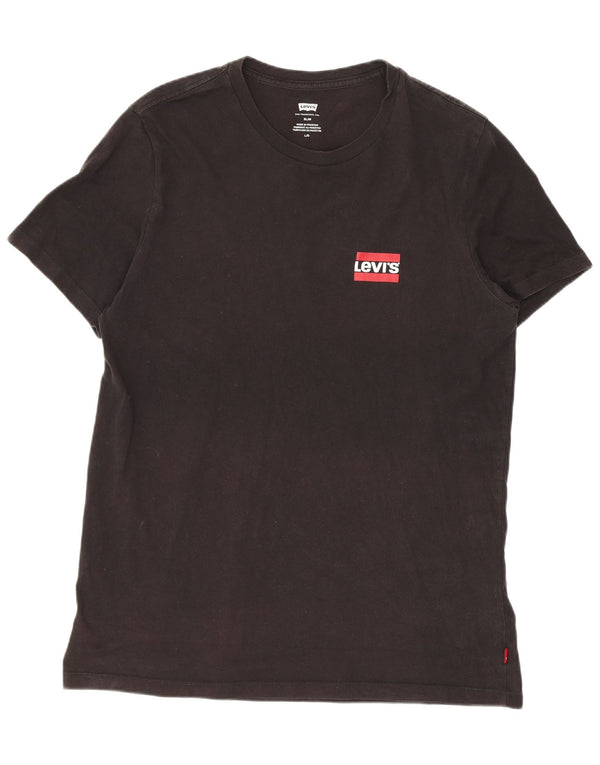 Levi's Mens Slim Fit T-Shirt Top Large Black Cotton