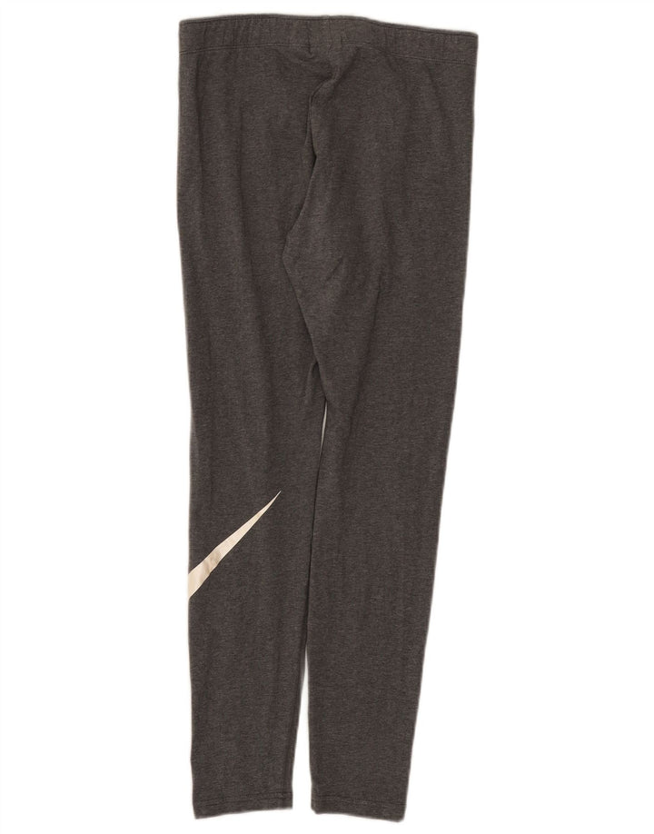 Leggings grafic Nike pentru femei UK 12, bumbac cu pete gri mediu
