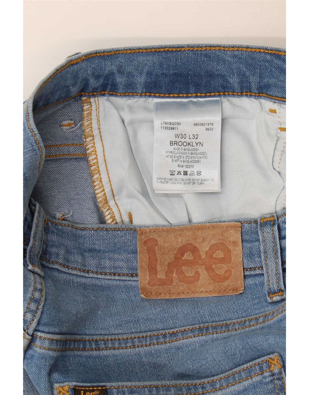 Blugi Lee Brooklyn Straight pentru bărbați W30 L32 Bumbac albastru