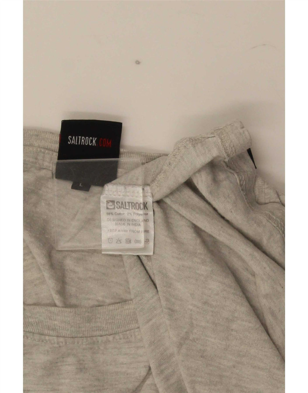 Tricou grafic pentru bărbați Saltrock Top mare bumbac gri