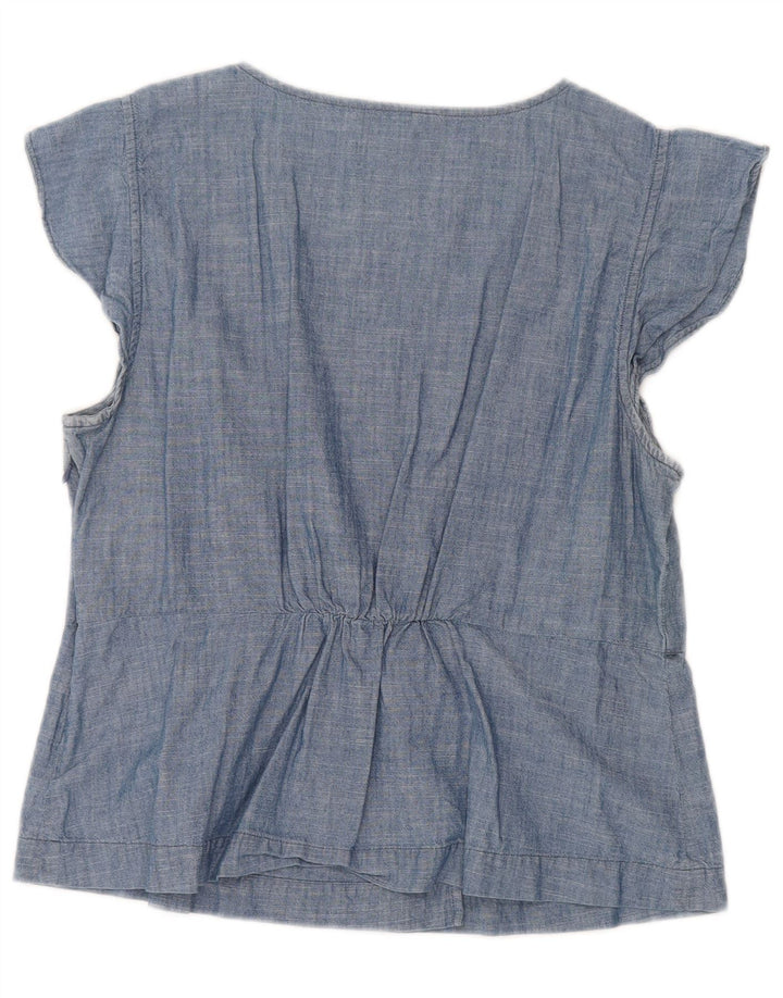 Bluză pentru femei J. CREW UK 14, mare, albastru, bumbac