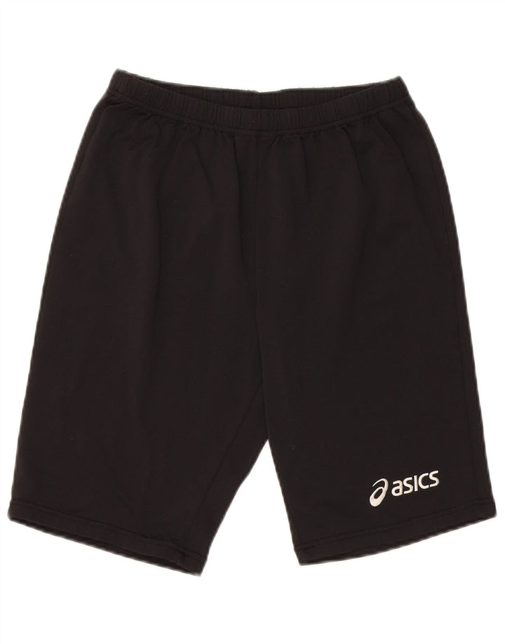 Pantaloni scurți sport grafic Asics pentru femei UK 16, mari, negru, poliester