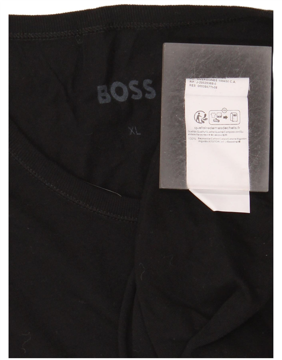 Tricou pentru bărbați Hugo Boss Top XL bumbac negru