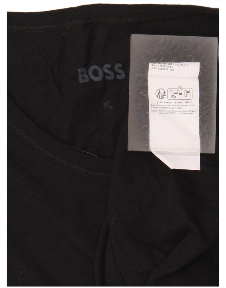 Tricou pentru bărbați Hugo Boss Top XL bumbac negru