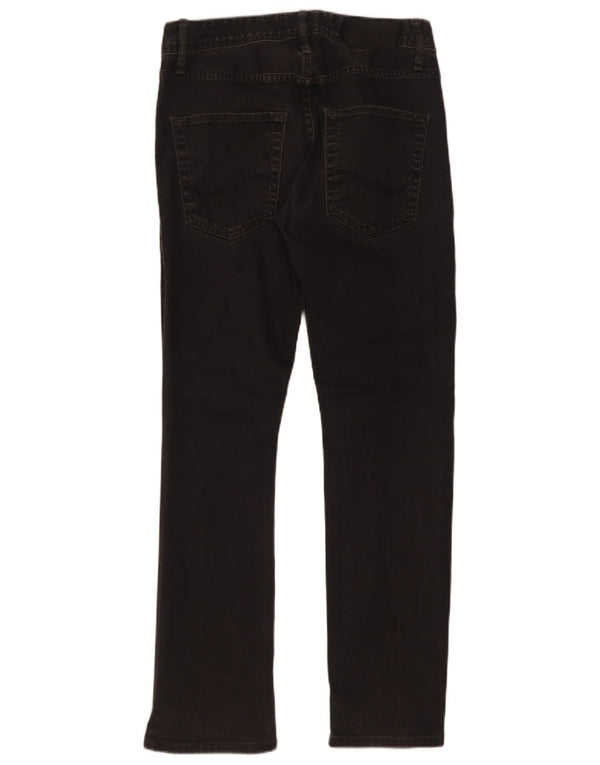 Blugi Jack & Jones Clark drepte pentru bărbați W29 L30 bumbac negru