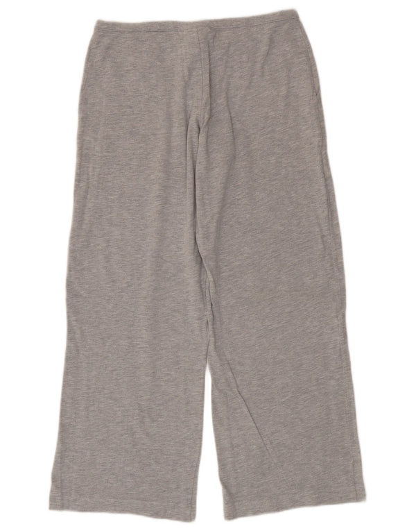 Pantaloni de trening Reebok pentru femei cu picioare largi UK 12 bumbac gri mediu