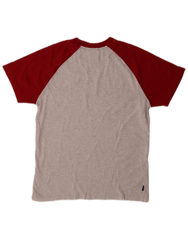 Tricou Superdry pentru bărbați Top, gri mediu, bumbac color bloc