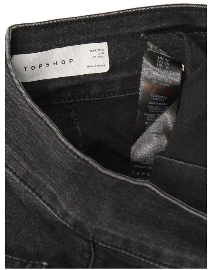 Blugi evazați pentru femei Topshop W28 L32 bumbac gri