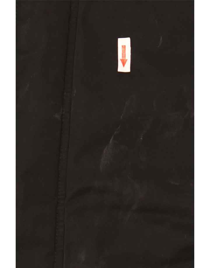 Jachetă de vânt cu glugă pentru bărbați Fred Perry UK 38, nailon mediu negru