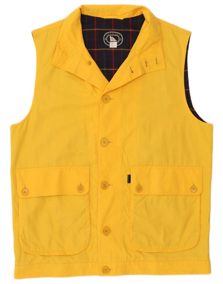 Gilet utilitar pentru bărbați Sea & Sky UK 38, bumbac galben mediu