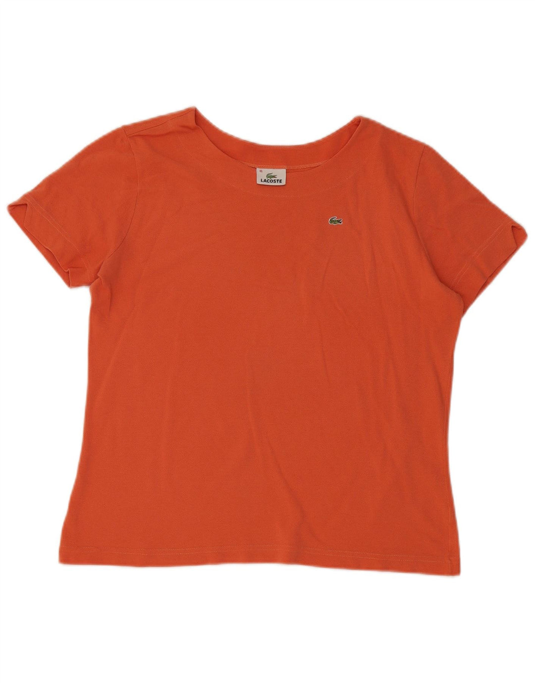 Tricou pentru femei Lacoste Top Marimea 46 XL Bumbac portocaliu