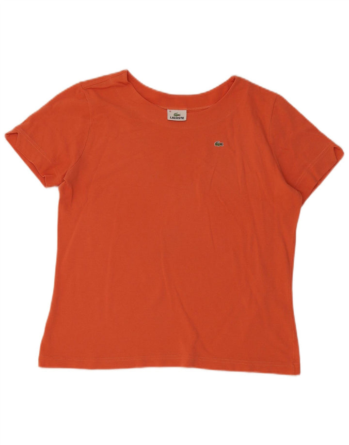 Tricou pentru femei Lacoste Top Marimea 46 XL Bumbac portocaliu