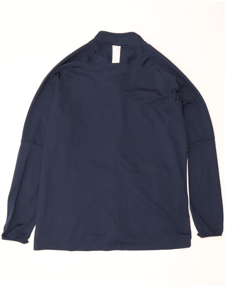 Jachetă de top pentru trening Nike Dri Fit pentru bărbați, 2XL, poliester color block, albastru bleumarin