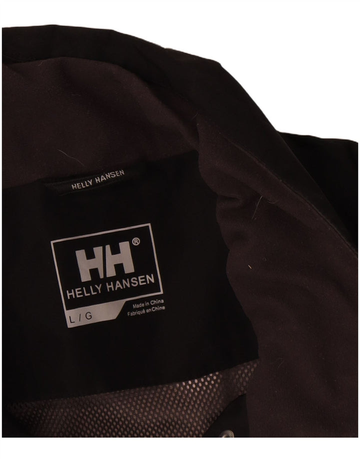 Jachetă de ploaie grafică pentru femei Helly Hansen UK 16, mare, negru, poliester