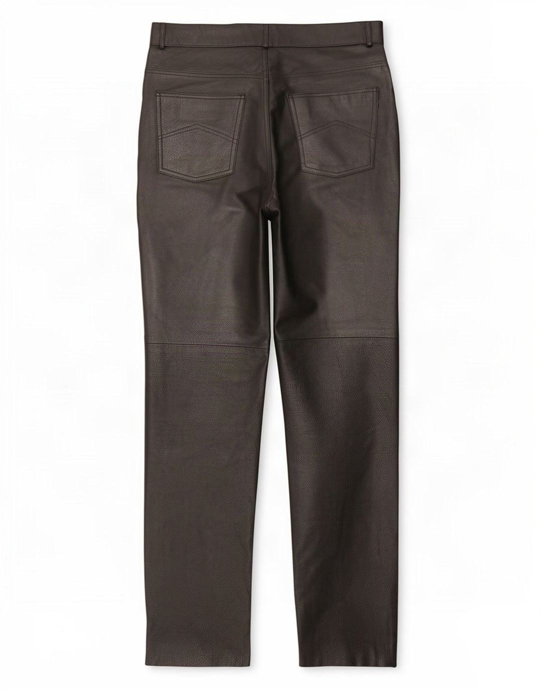 Pantaloni drepți din piele vintage pentru femei EU 40 Medium W29 L31 Negru