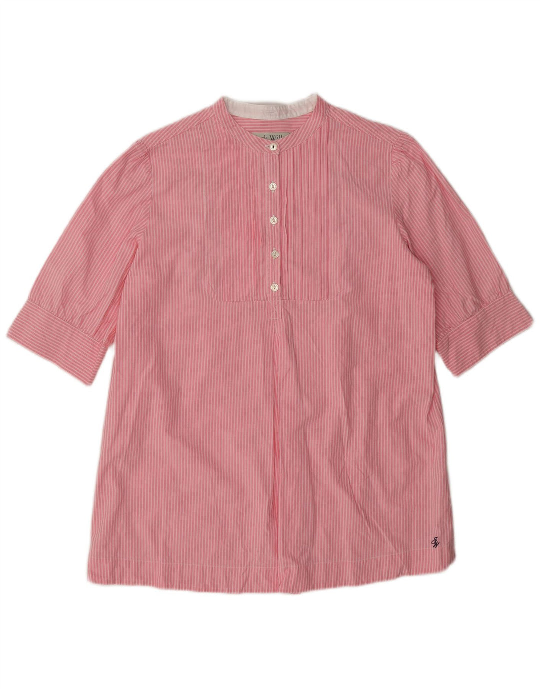 Cămașă pulover cu mânecă scurtă Jack Wills pentru femei UK 12 Medium roz cu dungi