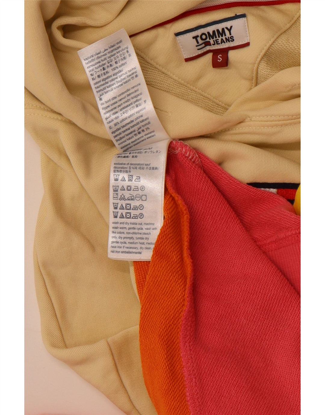 TOMMY HILFIGER Pulover cu glugă pentru femei UK 10, mic, multicolor