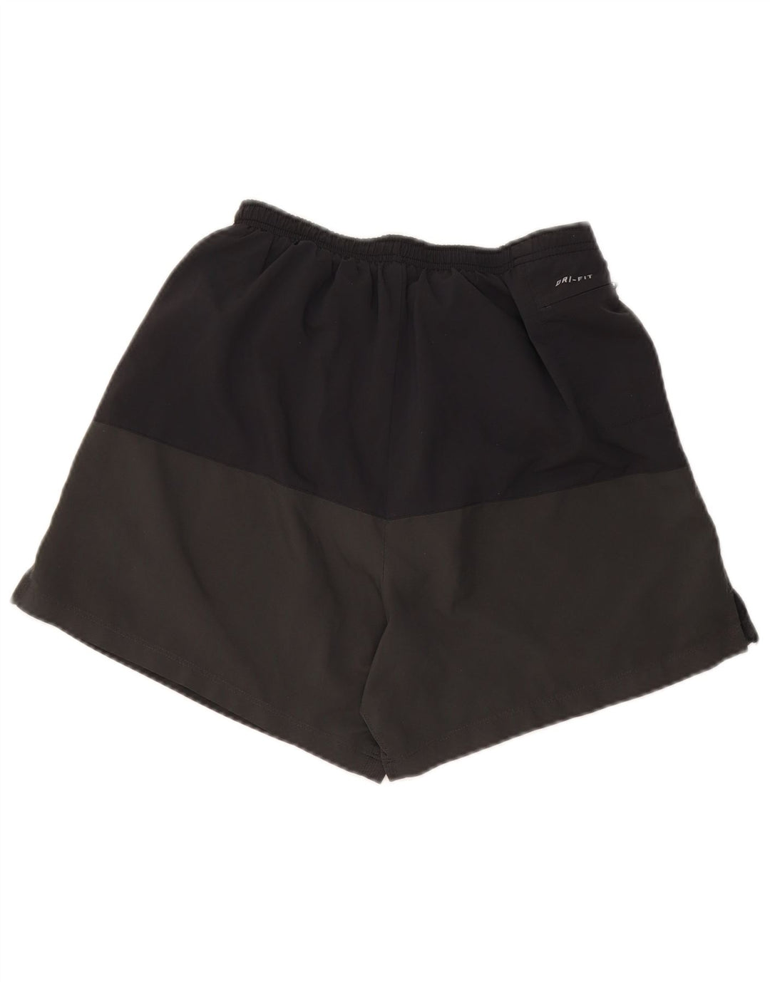 Pantaloni scurți sport Nike Dri Fit pentru femei UK 12 Gri mediu Poliester color bloc