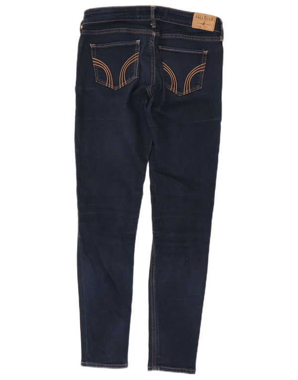 Blugi skinny pentru femei Hollister US 5 Small W27 L31 Bumbac bleumarin