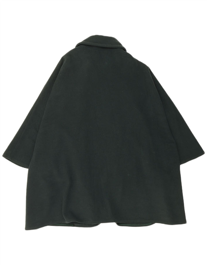 Poncho vintage pentru femei la dublu, mărime, verde