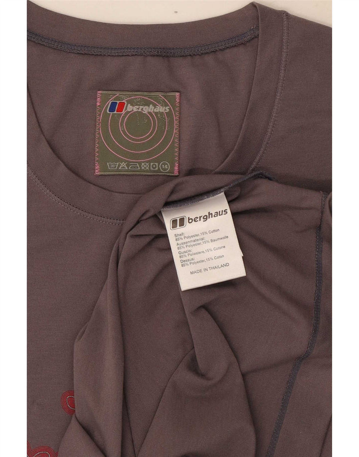 Tricou grafic Berghaus pentru femei Top UK 14 Medium Gri Poliester