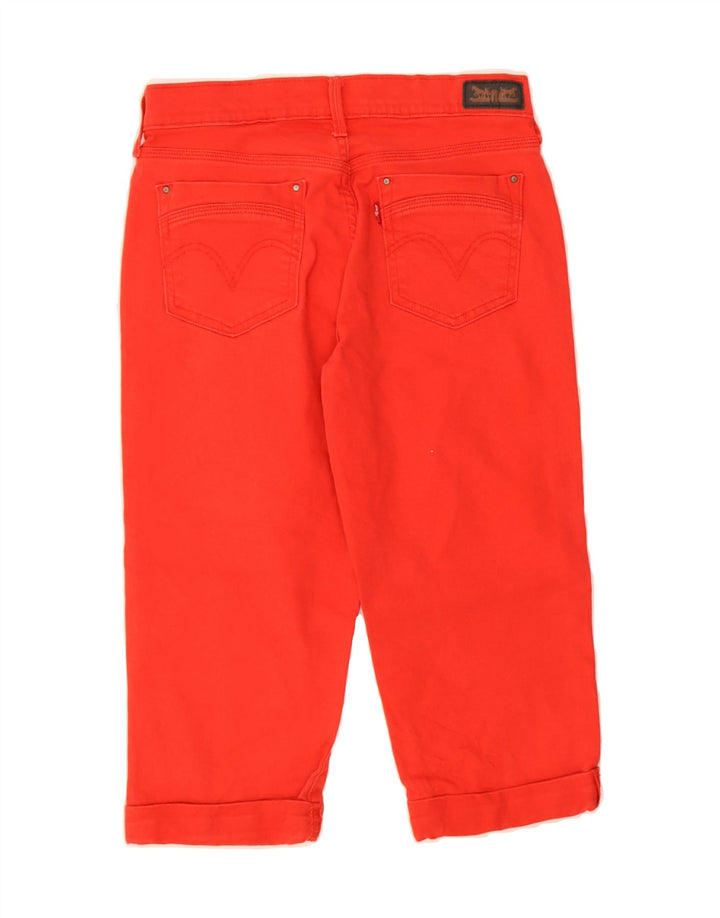 LEVI'S Womens Capri Jeans US 4 Small W27 L17 Red Cotton Vintage Levi's and Second-Hand Levi's from Messina Hembry 