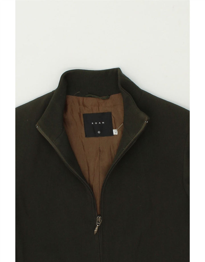 VINTAGE Womens Bomber Jacket IT 40 Small Green Wool Vintage Vintage and Second-Hand Vintage from Messina Hembry 