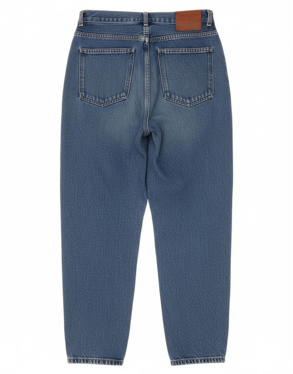 Benetton Blugi conici cu talie înaltă pentru femei IT 42 Medium L24 L26 Bumbac albastru