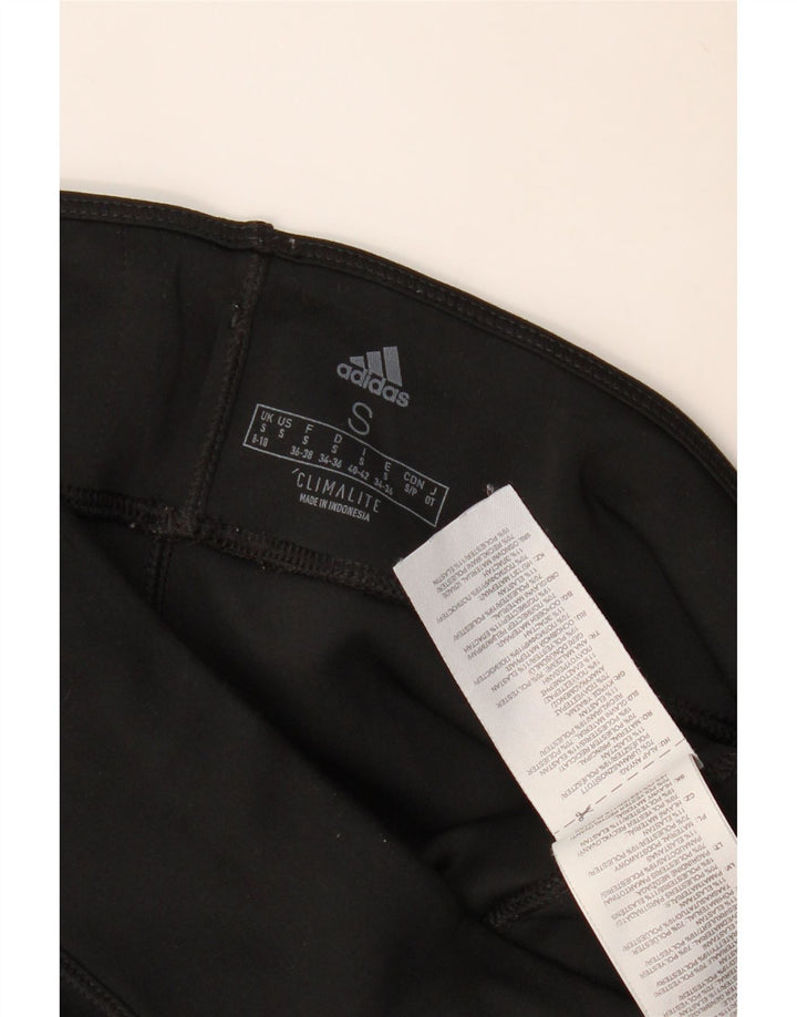 Leggings Climalite ADIDAS pentru femei UK 8/10 Poliester negru mic