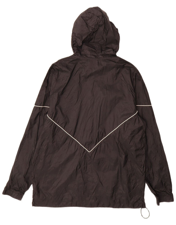 Jachetă de ploaie cu glugă pentru bărbați Adidas UK 40, mare, negru, nailon