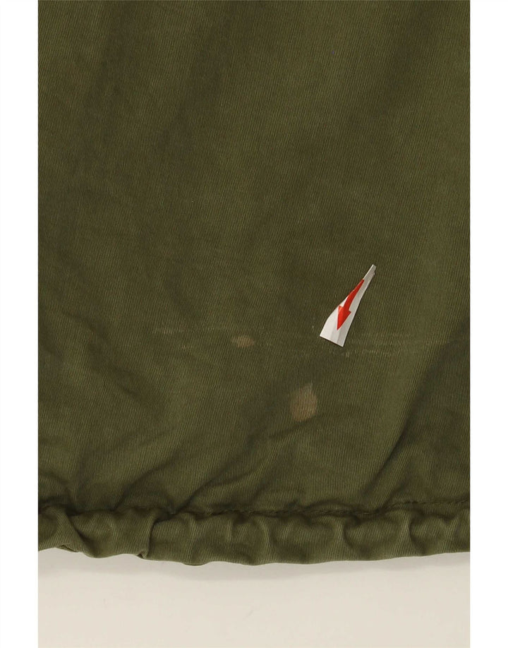 Jachetă bomber supradimensionată pentru femei Zara UK 14, bumbac kaki mediu
