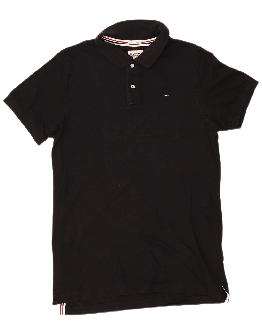 TOMMY HILFIGER Tricou polo pentru bărbați XL bumbac negru