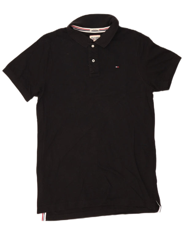 TOMMY HILFIGER Tricou polo pentru bărbați XL bumbac negru