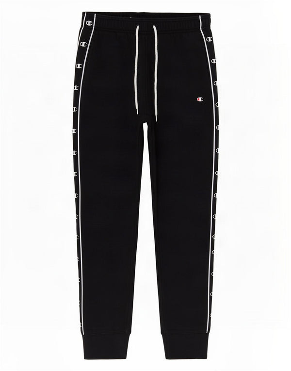 Champion Mens Graphic Tracksuit Trousers Joggers Medium Black Cotton