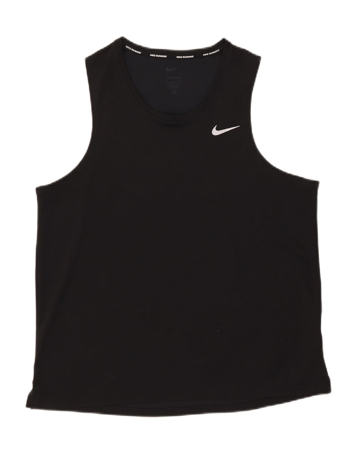 Vesta Nike Dri Fit pentru femei UK 16, mare, negru, poliester