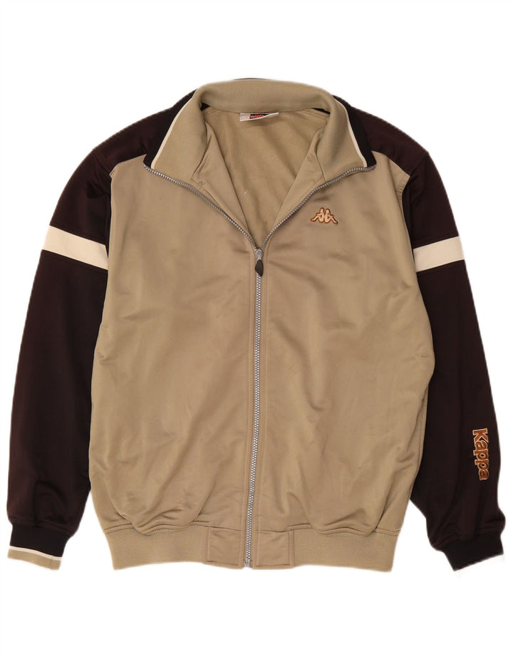 Jachetă de trening pentru bărbați Kappa, Bej, Poliester Colorblock
