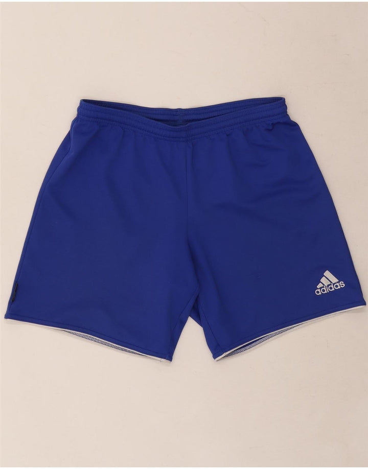 Pantaloni scurți sport ADIDAS pentru bărbați, poliester albastru mic