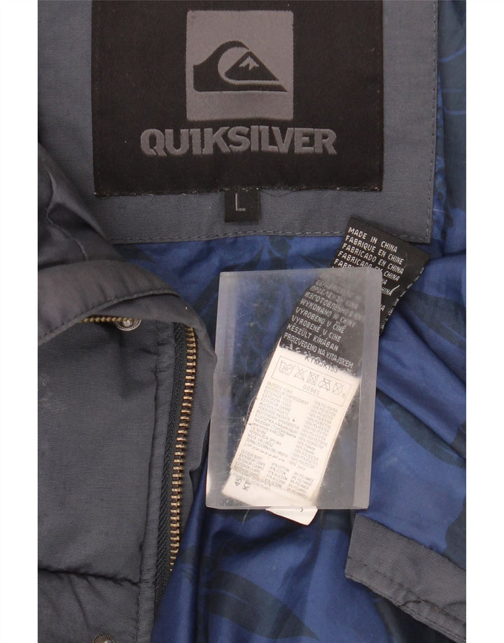 Jachetă căptușită pentru bărbați Quiksilver UK 40, mare, albastru, bumbac