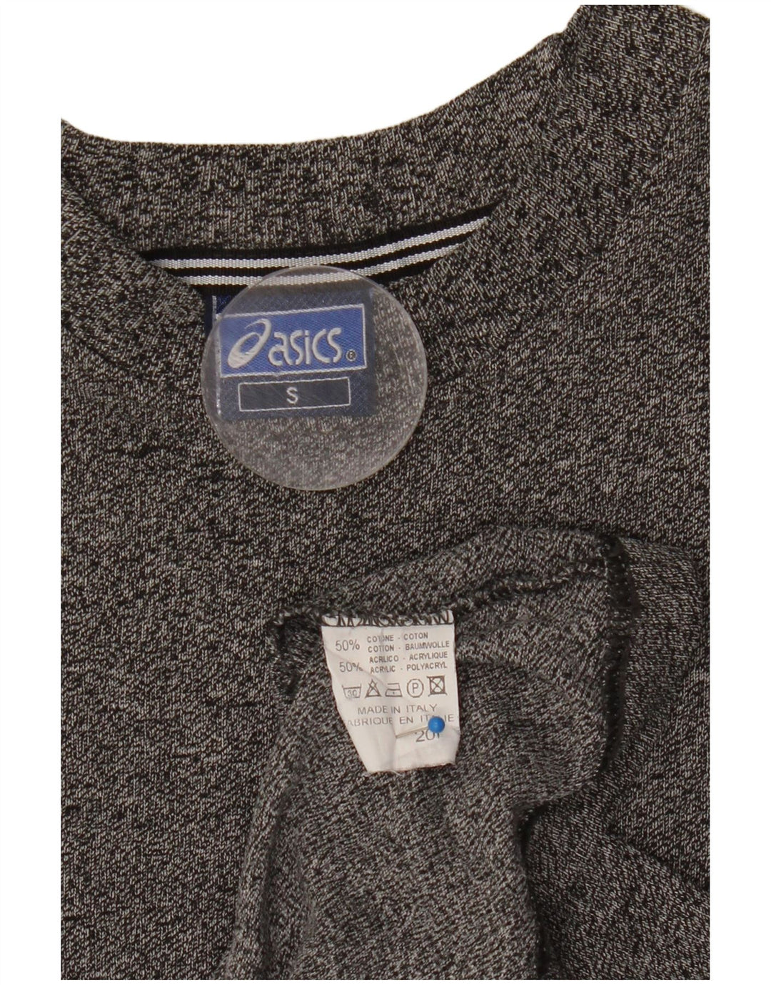 Tricou pentru bărbați Asics Top mic, gri, bumbac cu pete