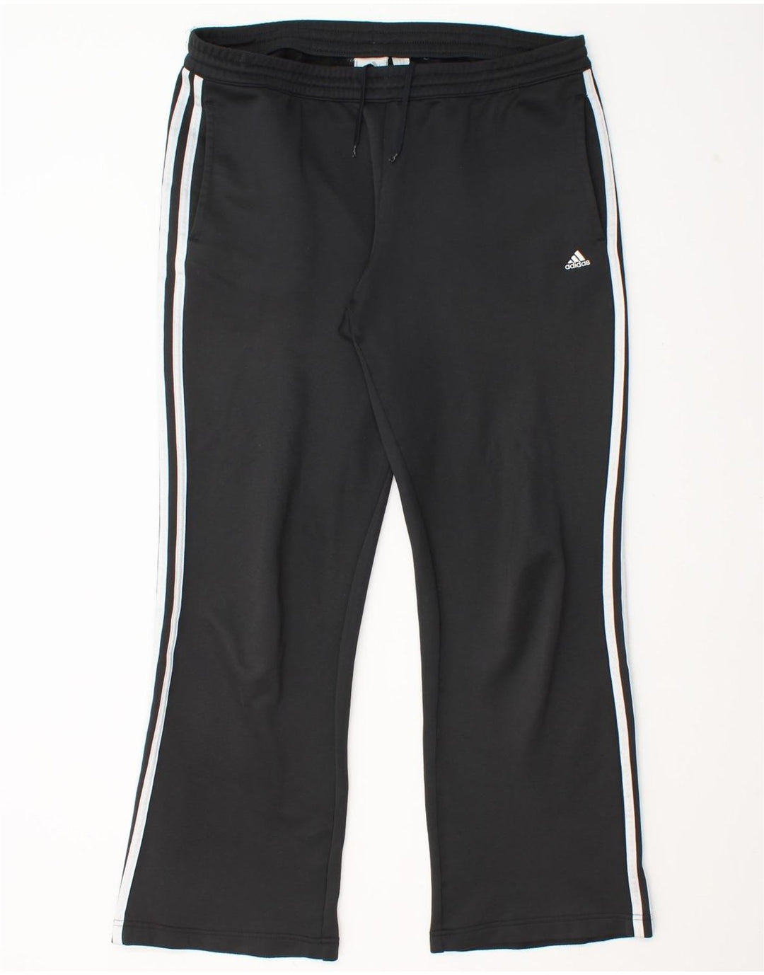 Pantaloni de trening Adidas pentru femei UK 16 Poliester negru mare