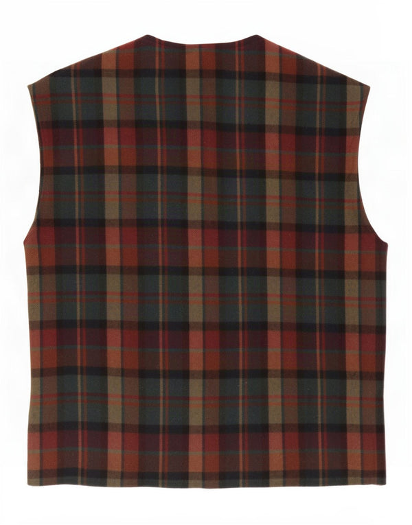 Vestă Schmeinck pentru femei UK 20 2XL Lână carouri multicoloră