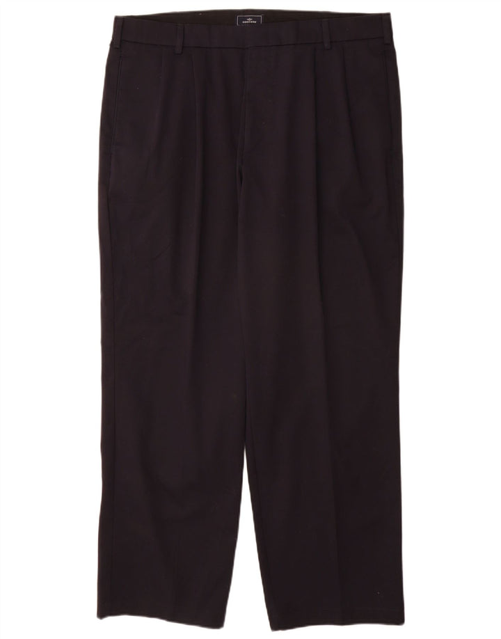 DOCKERS Pantaloni chino pentru bărbați, cu croială relaxată, L36 L30, bumbac bleumarin