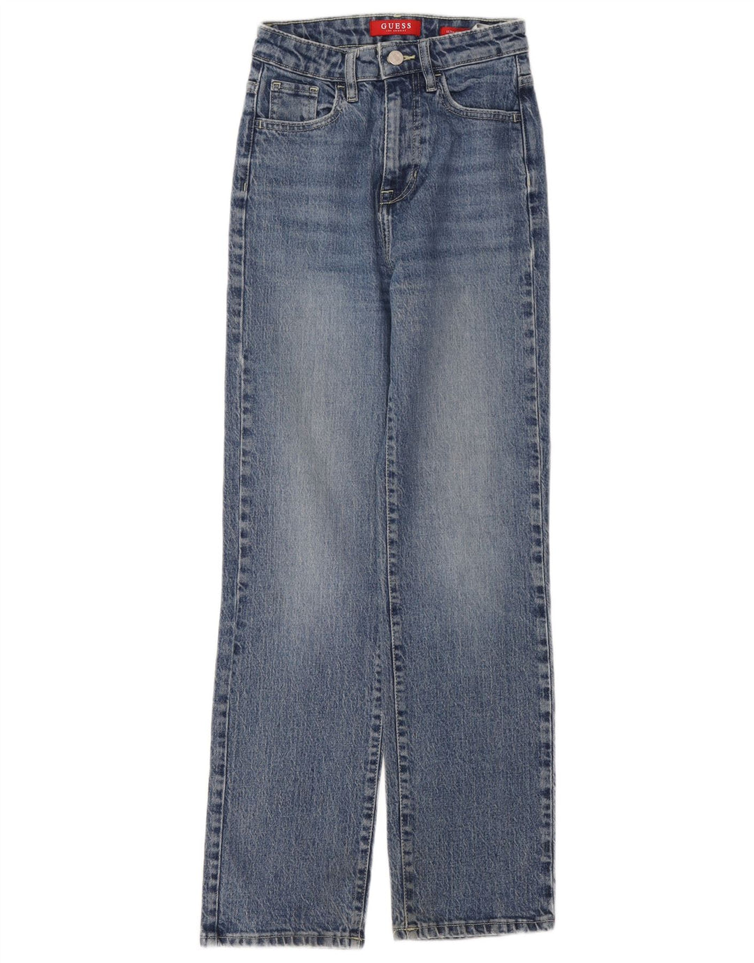 Blugi drepte pentru femei Guess W24 L29 Bumbac albastru
